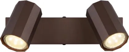 Globo 57919-2 Spotlámpa fém bronz színű matt, alumínium bronzszínű matt, HxSzxM: 260x60x145mm, 2x GU10 25W 230V izzók nélkül