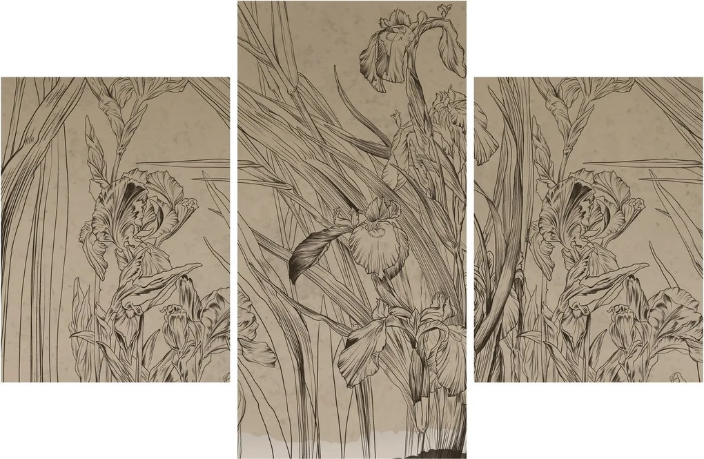Kép - A növények körvonalai (90x60 cm)