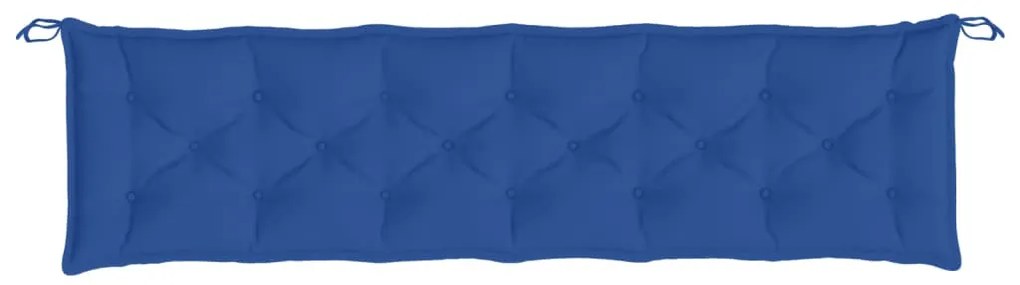 2 db kék oxford szövet kerti padpárna 200 x 50 x 7 cm