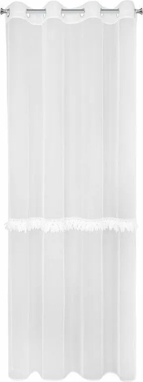 Függöny 140x260 fehér, áttetsző