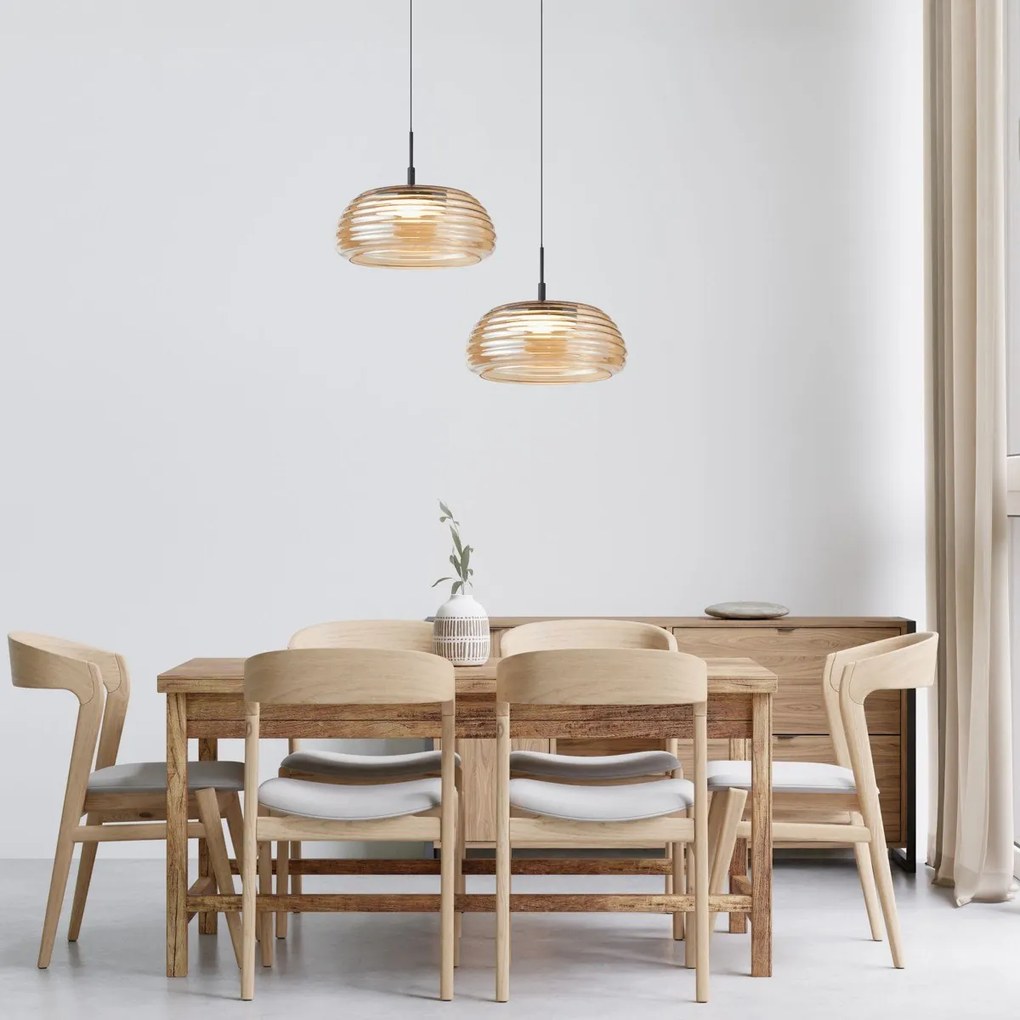 Italux modern függeszték loculi fekete itxpnd-24040-bk-amb