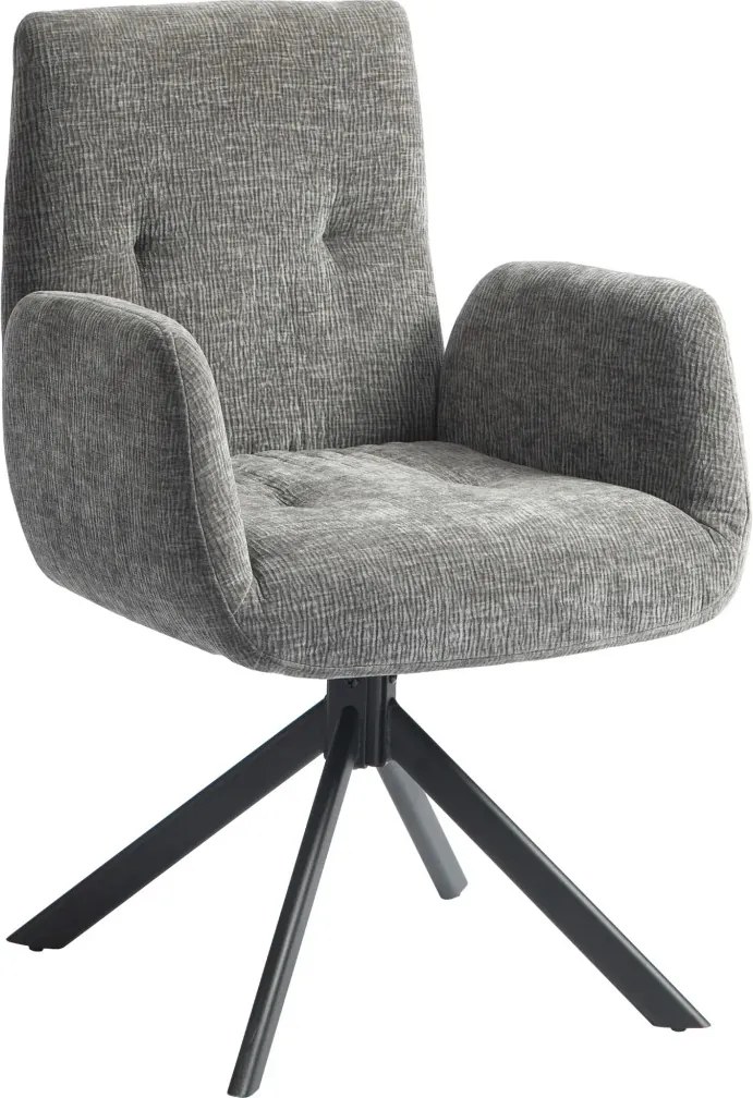 HOMCOM Kárpitozott fotel, kiegészítő fotel, modern dizájn, 60 x 61 x 88 cm, sötétszürke
