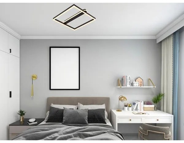 LED fényerőszabályozható mennyezeti lámpatest LED/60W/230V 3000-6500K + távirányító