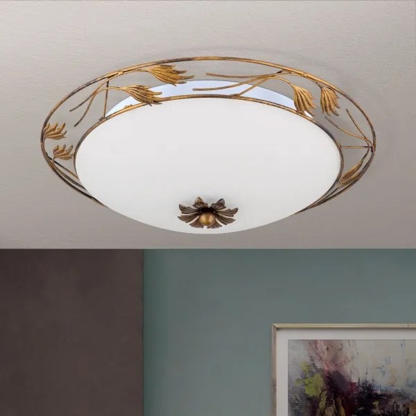 Orion DL 7-509/50 - Mennyezeti lámpa FLEUR 3xE27/60W/230V átm. 50 cm bronz