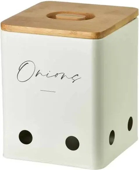 Hagymatartó funkcionális modern bézs 17cm