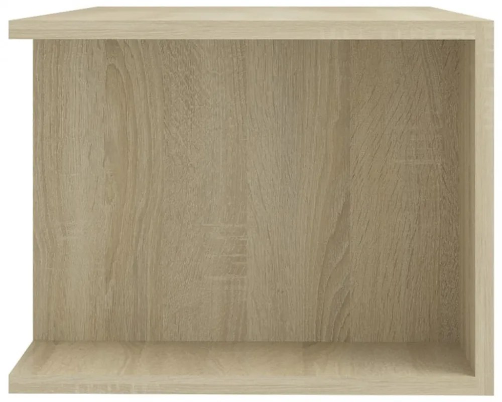 sonoma tölgy színű TV-szekrény LED lámpákkal 90 x 39 x 30 cm