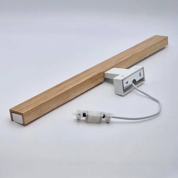 Brilagi-LED fürdőszobai tükörmegvilágítás WOODY MIRROR LED/12W/230V IP44 tölgy/fehér