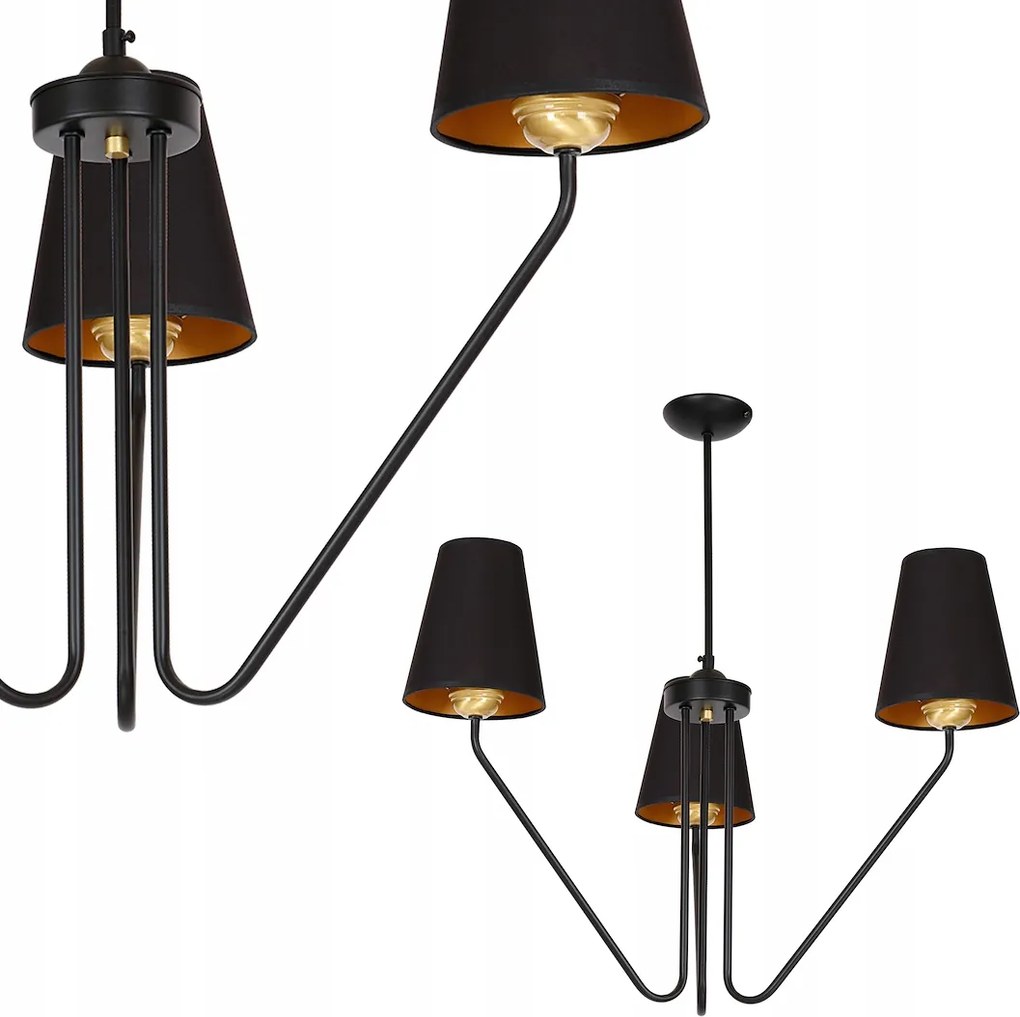 Victoria Black csillár 3xE27