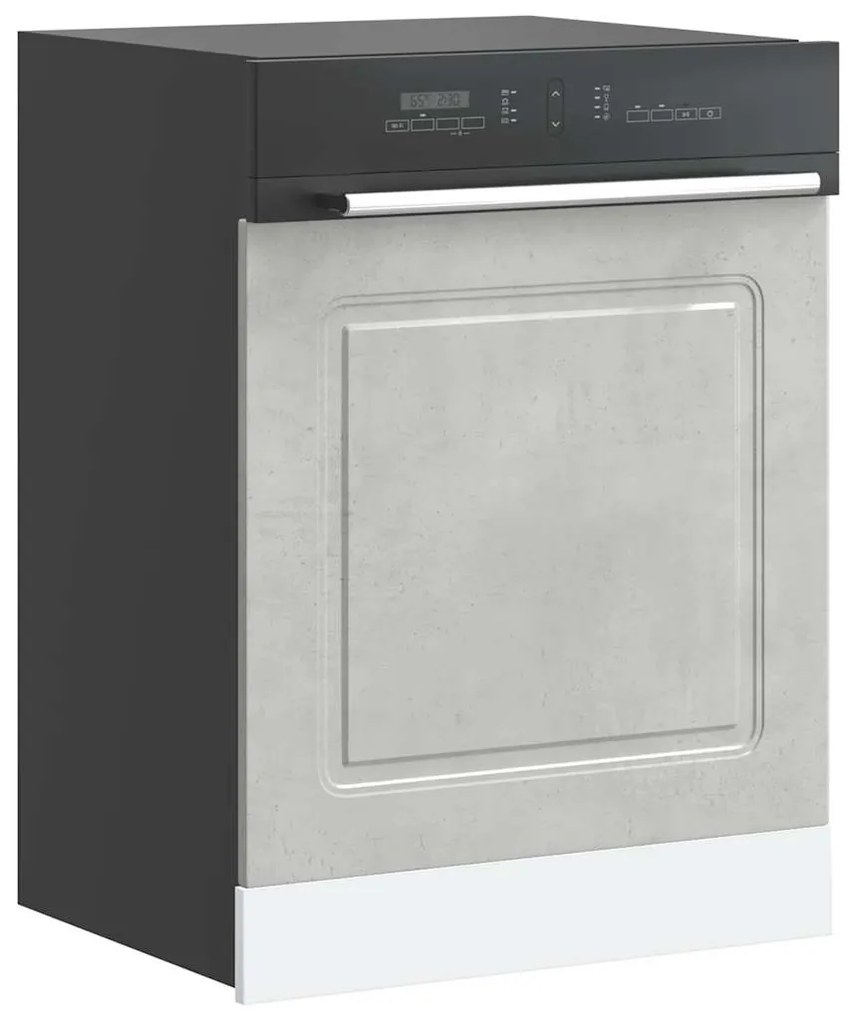 mosogatógép panel Kalmar beton szürke 60x1,5x67 cm műanyag fa