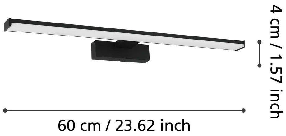 Fekete LED fali lámpa PANDELLA 1 – EGLO