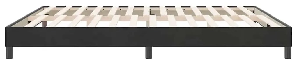 vidaXL fekete bársony rugós ágy matrac nélkül 180x220 cm