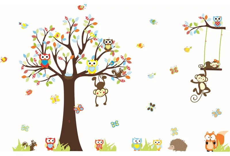 PIPPER | Falmatrica "Fa baglyokkal" 234x150 cm