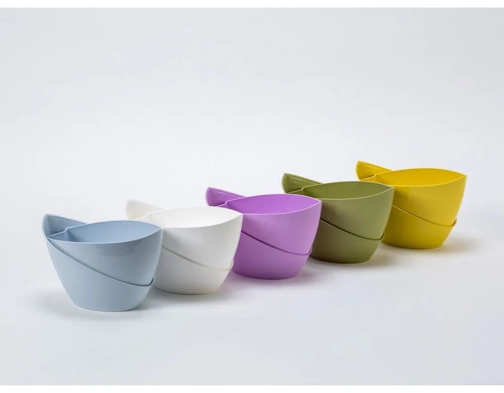 Doppio pasztell lila önöntöző kaspó - Plastia