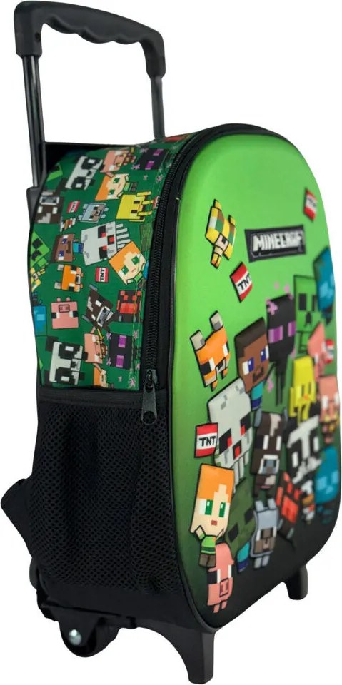 Minecraft Characters gurulós ovis 3D hátizsák, táska 32 cm
