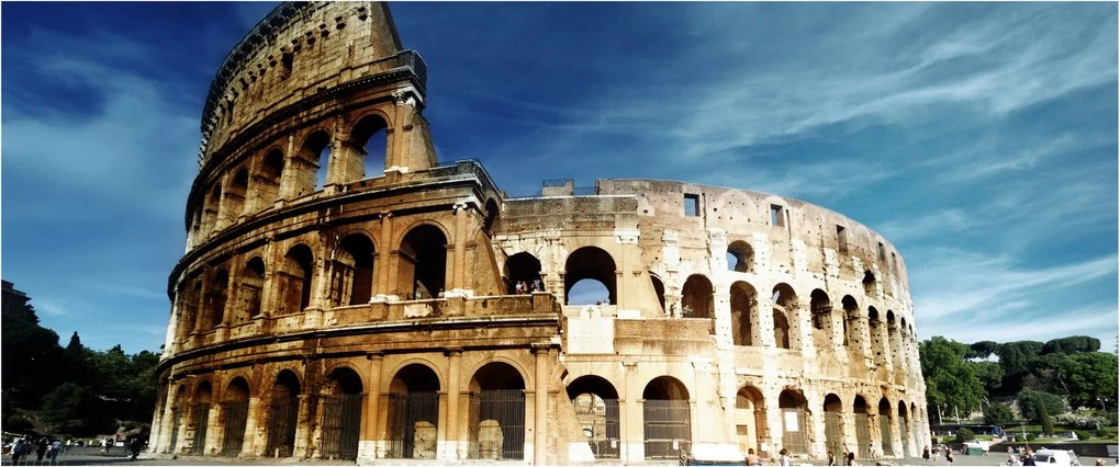 Kép - Colosseum Rómában, Olaszországban (120x50 cm)