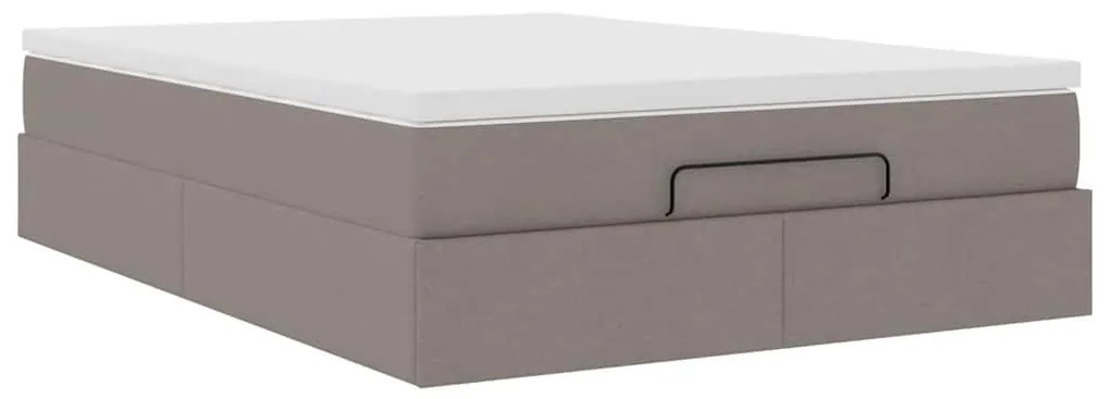 Oszmán ágykeret matraccal tópszín 140x190cm szövet