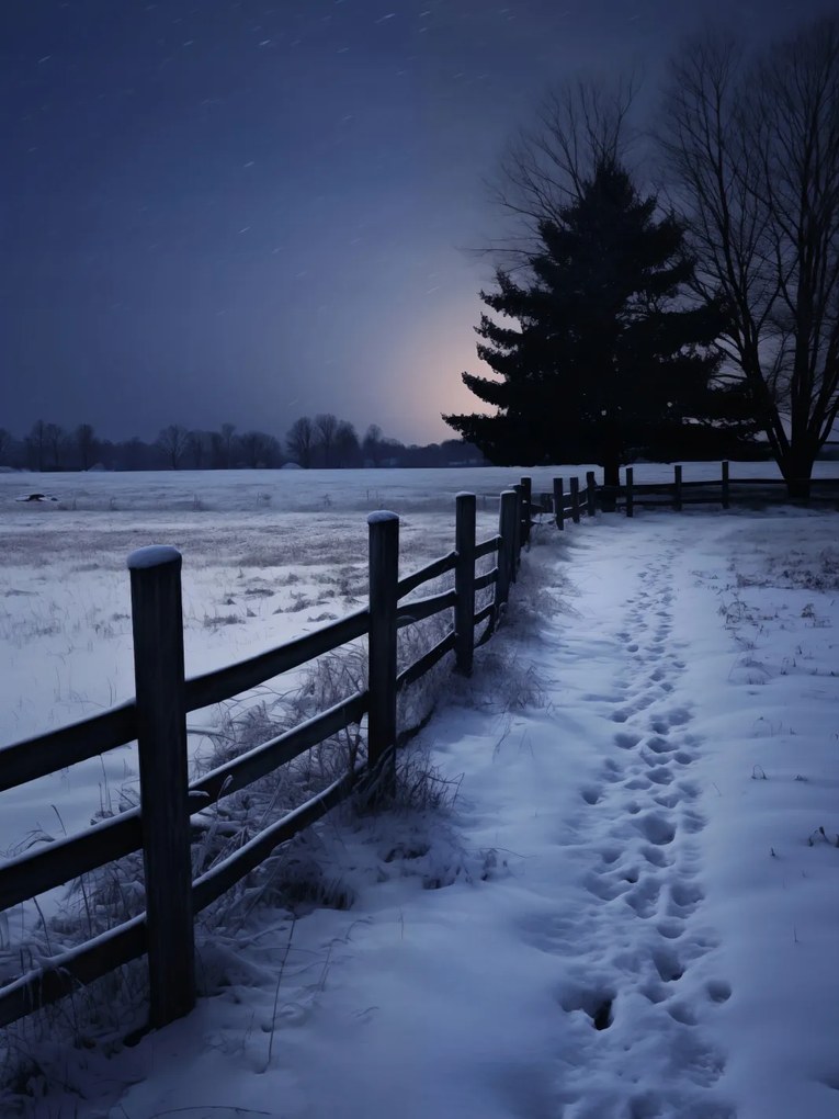 Poszter 15x20cm Csendes Téli Fény