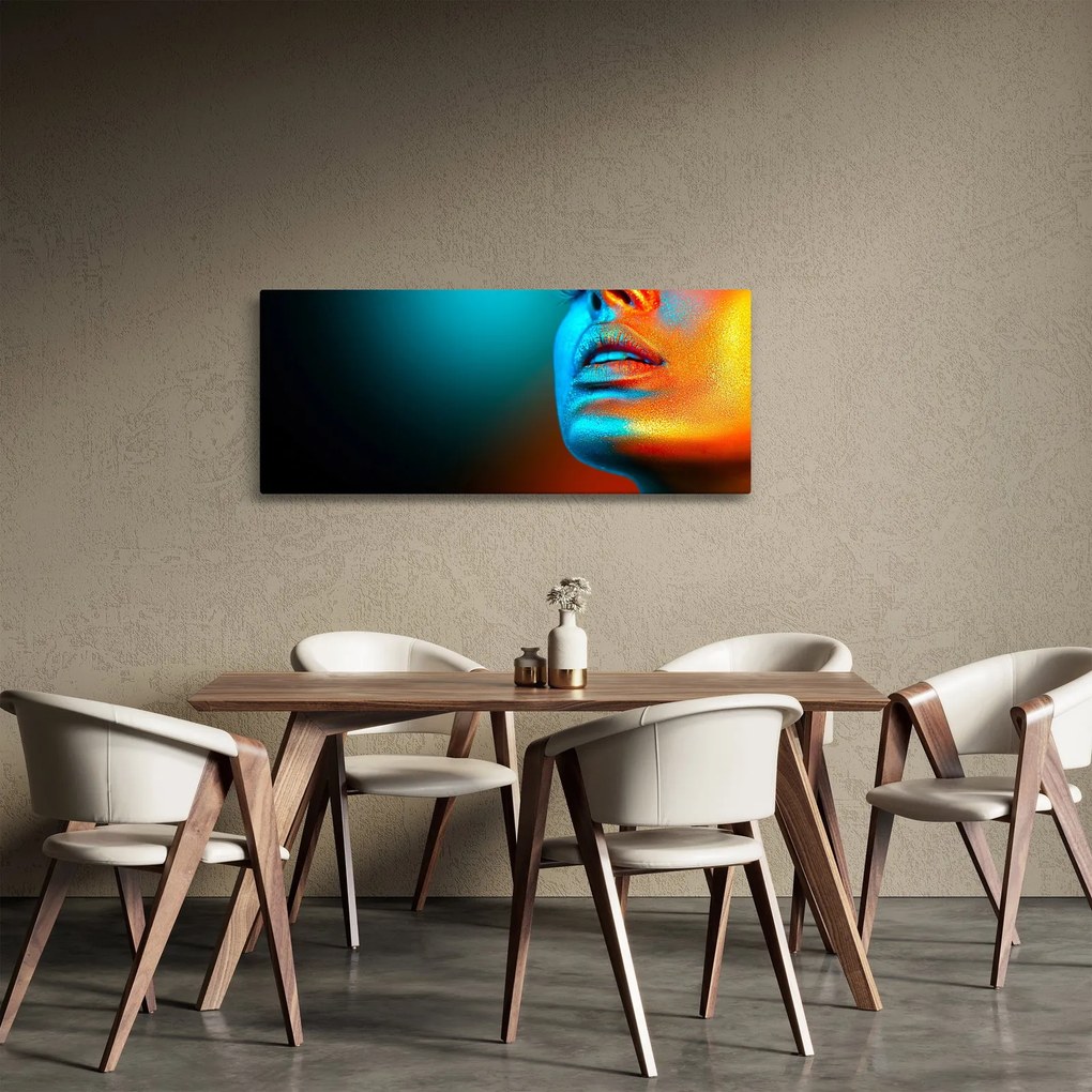 Kép - Csillogó arc (120x50 cm)