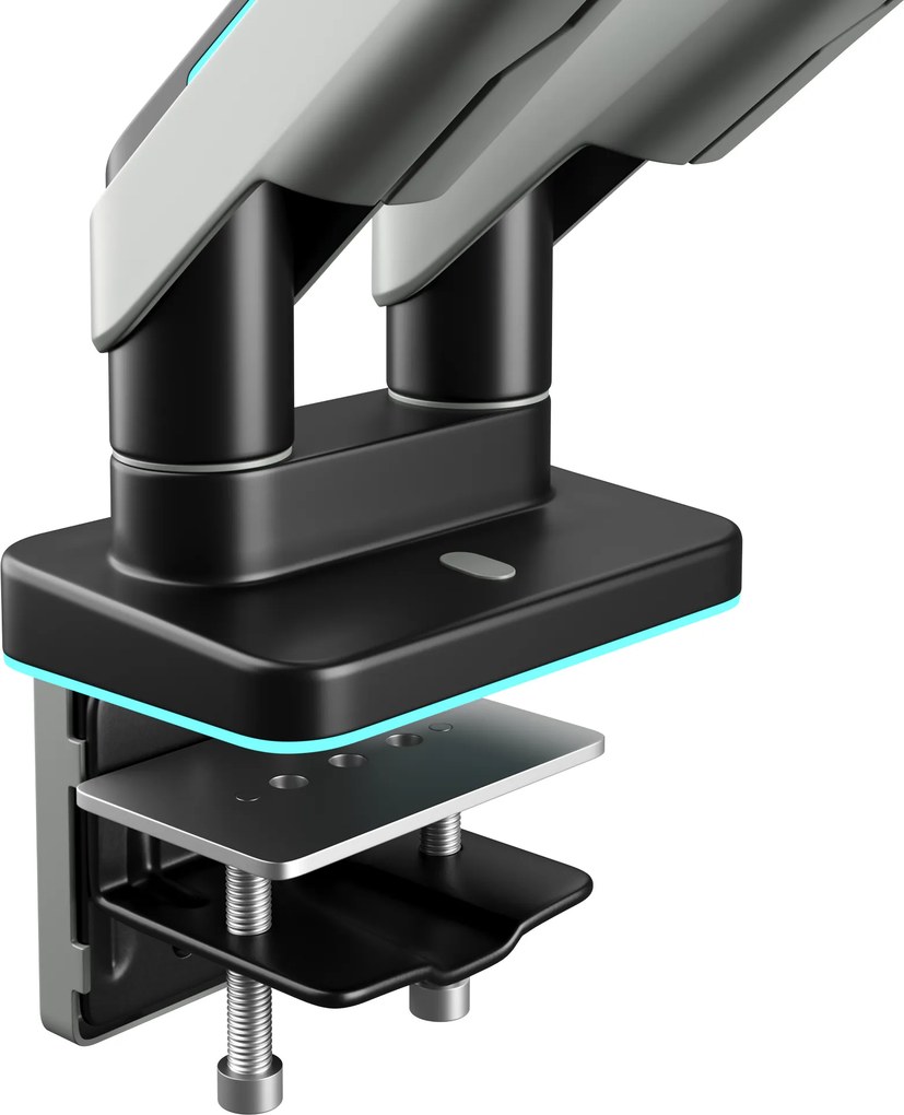 Dupla monitortartó 35" RGB, szürke-fekete: Diablo X-Arm Dual