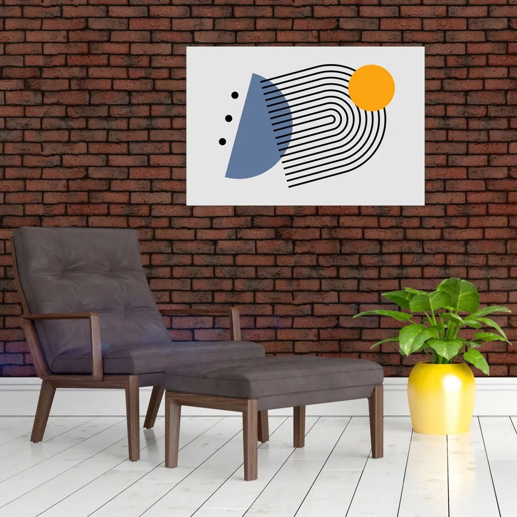 Kép - Minimalista absztrakció N⁰2 (90x60 cm)