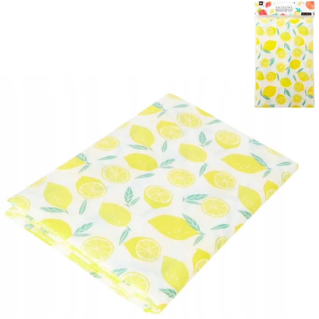 PVC asztalterítő LEMON 130x180 cm, sárga