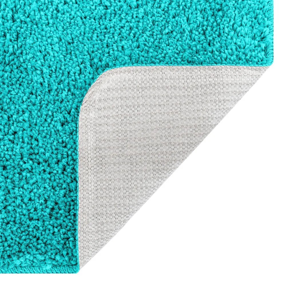 Csúszásmentes fürdőszőnyeg készlet 3 pcs Türkiz 50 x 50 cm PP