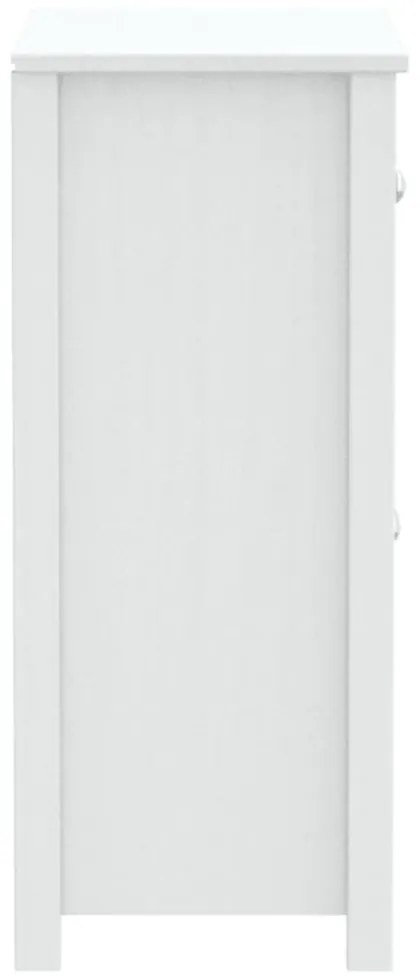 BERG fehér tömör fenyőfa fürdőszobaszekrény 69,5 x 34 x 80 cm