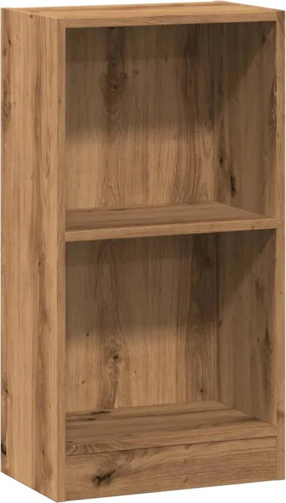 vidaXL kézműves tölgy szerelt fa könyvespolc 40 x 24 x 76 cm