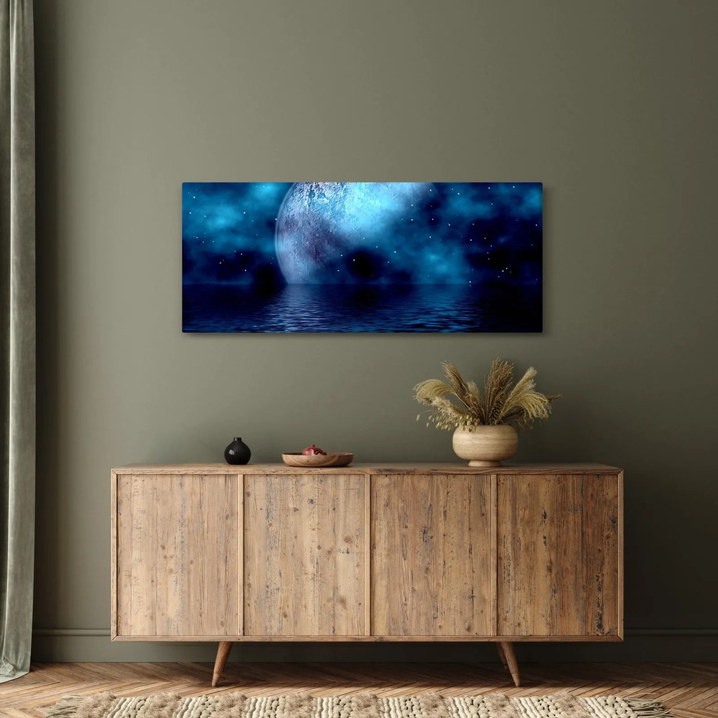 A hold képe a tenger felett (120x50 cm)
