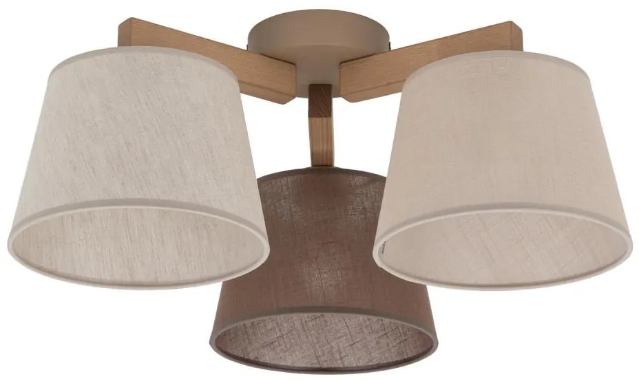 Brilagi - Felületre szerelhető csillár LATTE SABIA 3xE27/15W/230V fenyő/mix