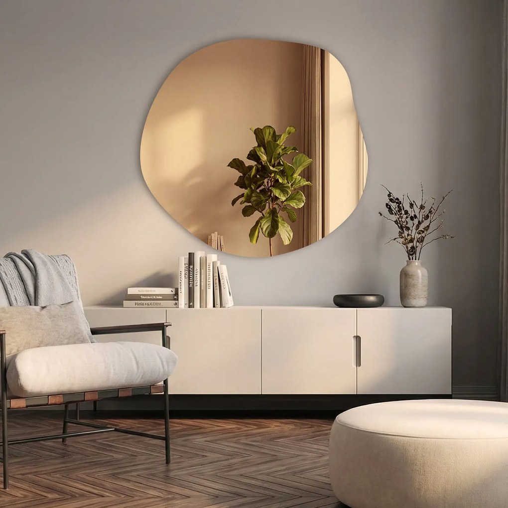 Bronz tükör Base B30 80×77