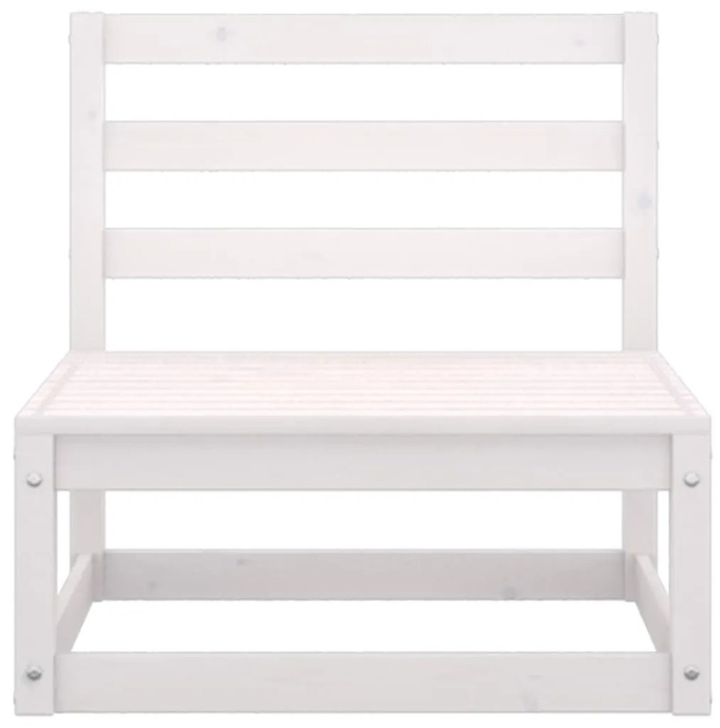 2 db tömör fenyőfa kerti középső kanapé