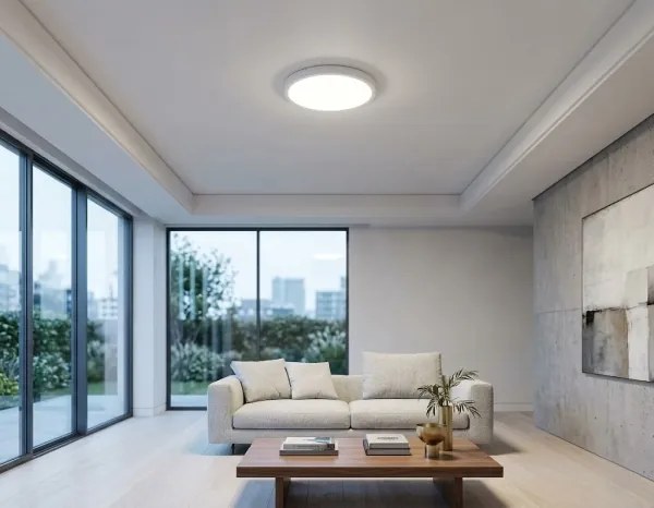 Brilagi-LED Fürdőszobai mennyezeti lámpa ZENNA LED/18W/230V Ø 29,5 cm IP44 fehér