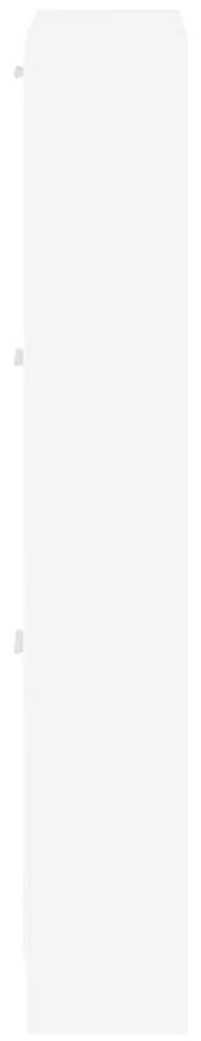 fehér, rétegelt fa cipősszekrény 59 x 17 x 108 cm