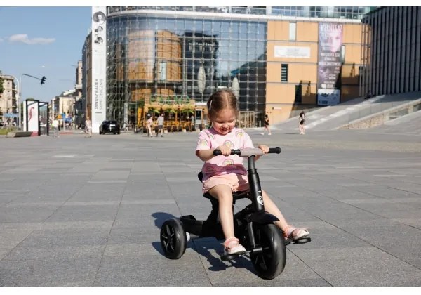 QPlay - Gyermek tricikli 3in1 RITO STAR világos szürke