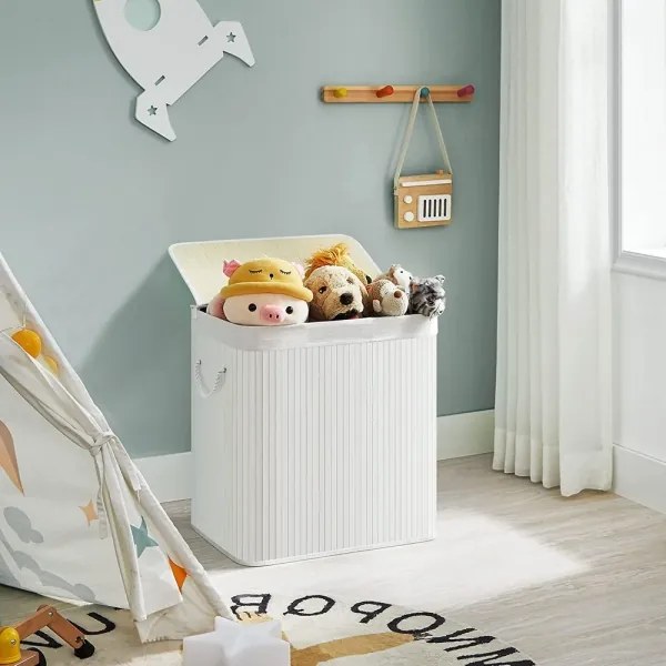 GUS fehér ruhakosár