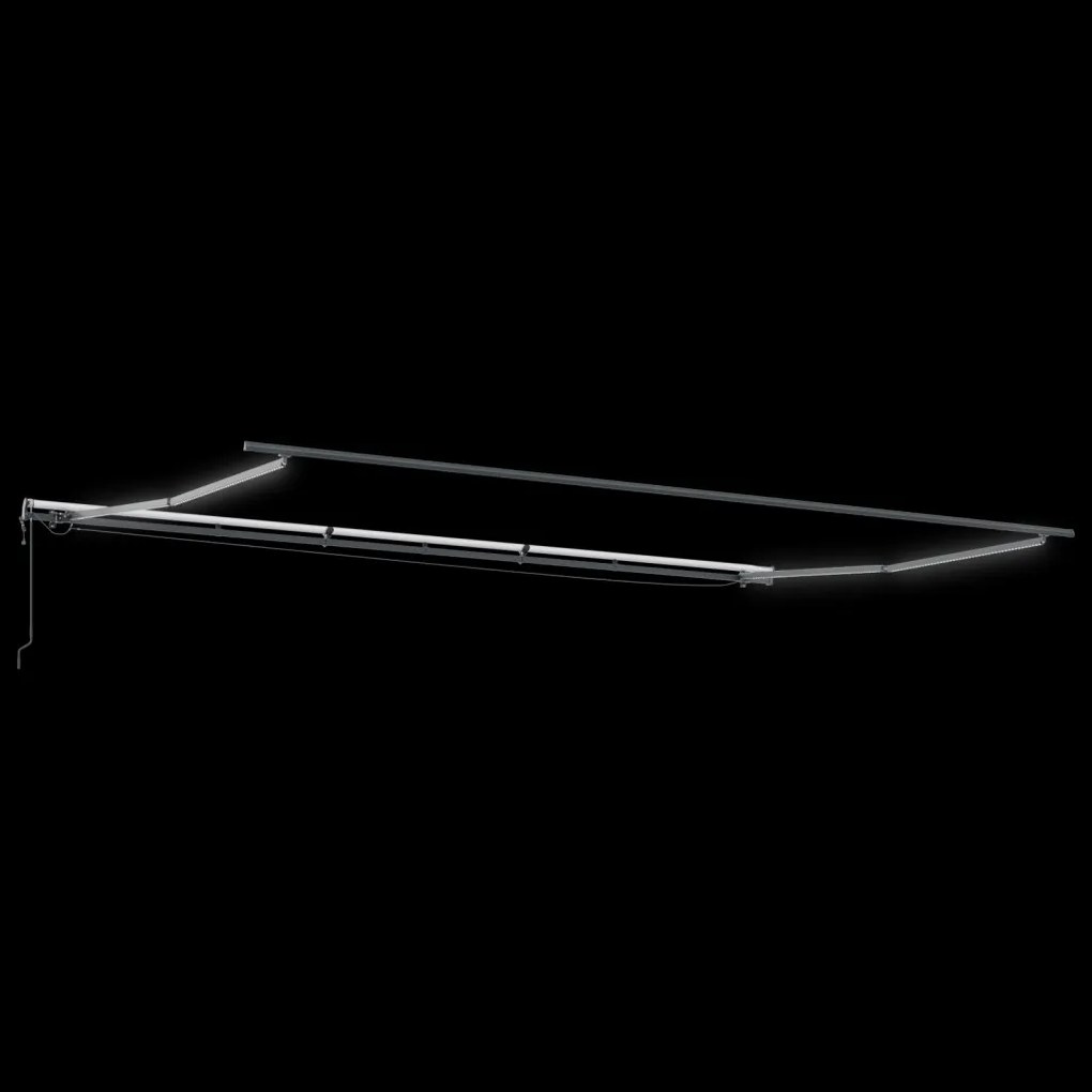 Automatikus Behúzható Napellenző LED-del Piros 600x300 cm