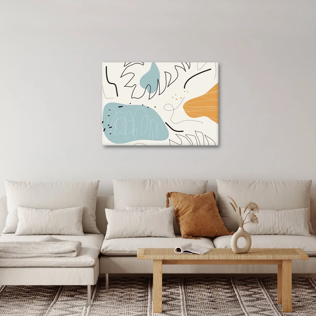 Kép - Levél illusztráció (70x50 cm)