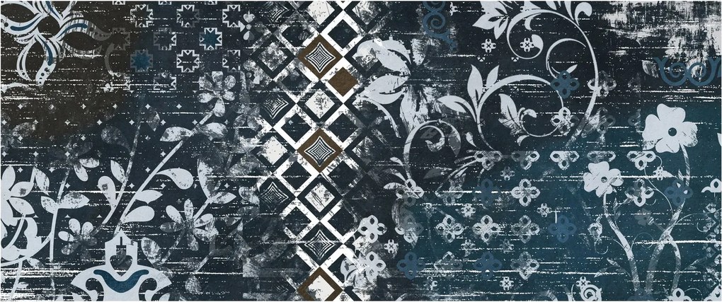 Kép virágos dekorációval (120x50 cm)