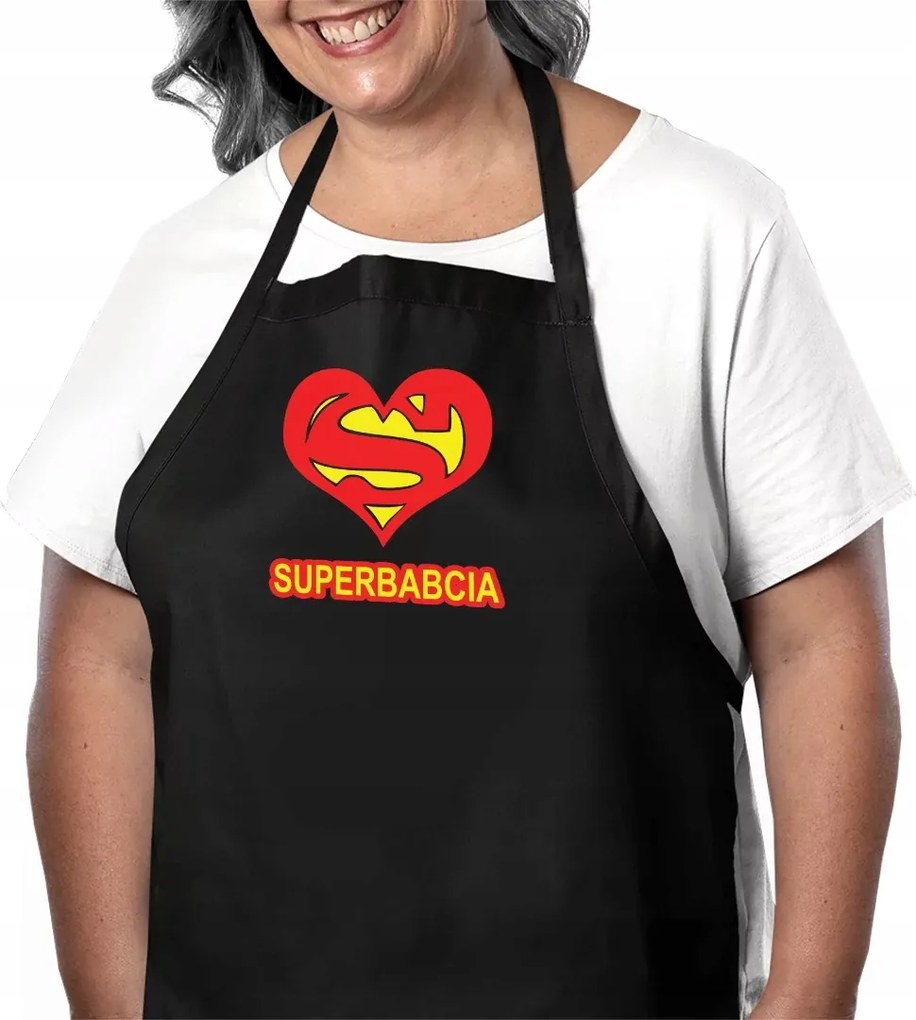 Szupernagymama kötény ajándékba nagymama napjára