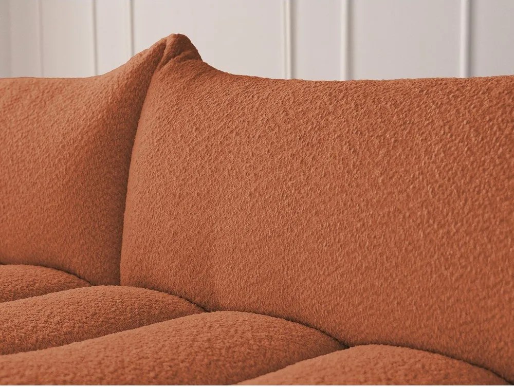 Narancssárga buklé sarokkanapé (bal oldali-heverő résszel) Azra – Bobochic Paris