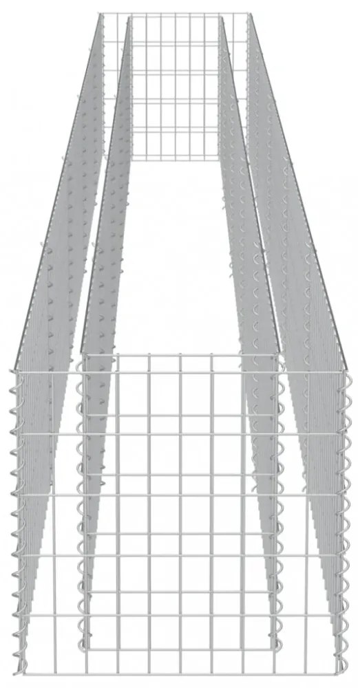 horganyzott acél gabion magaságyás 450 x 50 x 50 cm