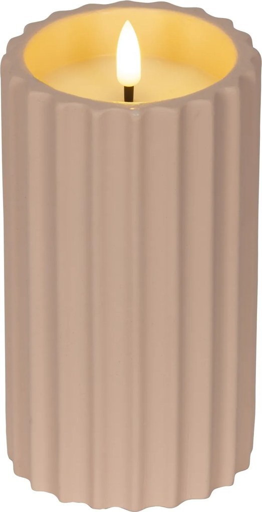 Kültéri Led gyertya rózsaszín dekoratív 16,5cm