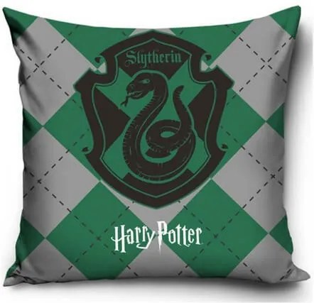 Harry Potter párnahuzat zöld 40x40cm