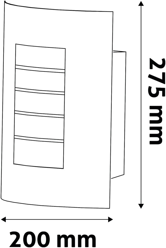 Avide kültéri fali lámpa Morro 1xE27 IP44 Szatén Nikkel