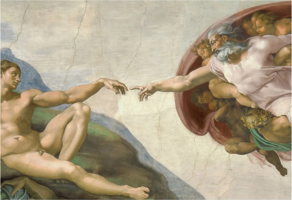 Fotótapéta Flizelin Fali ragasztó szett Spirituális érintkezés 152x104 Ragasztó