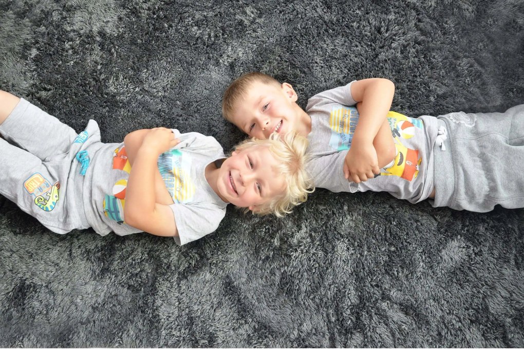 Puha Plüss Gyerekszőnyeg Szürke 180X270 cm