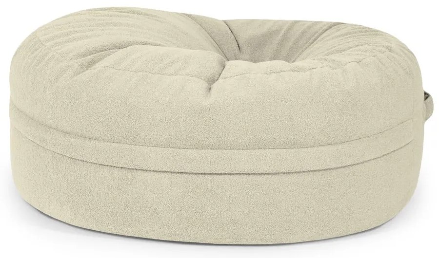 Világosszürke buklé babzsákfotel Roll 135 – SLOWDOWN