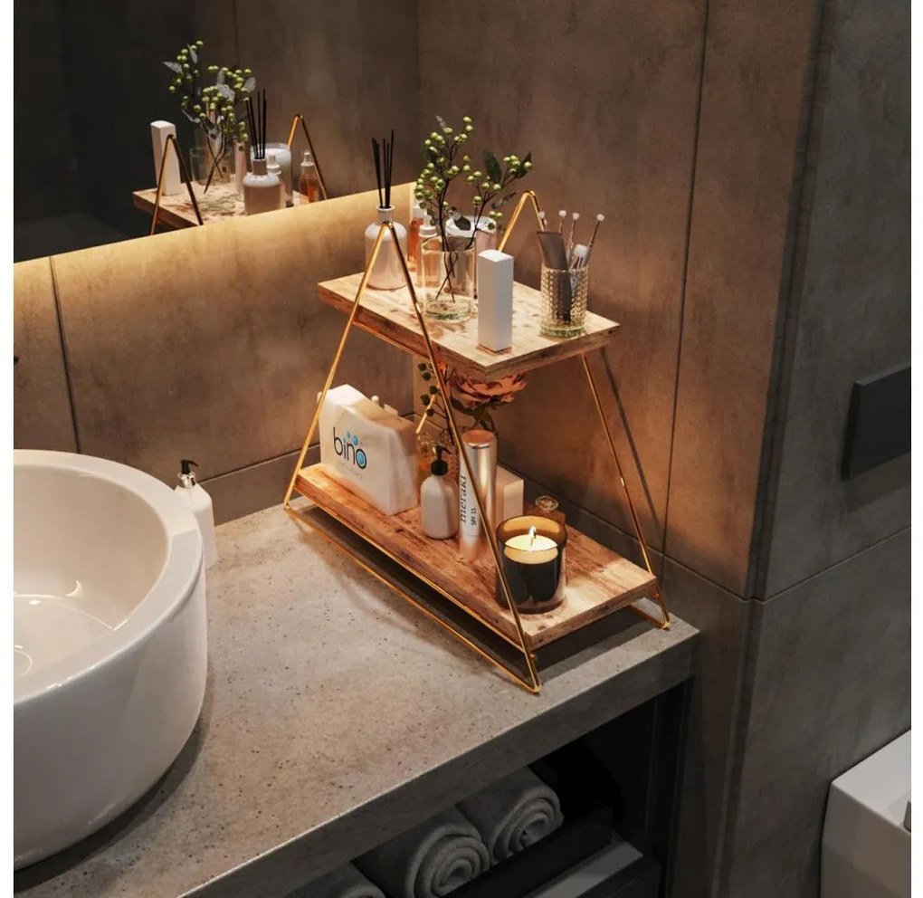 Polcrendező 35x40 cm arany