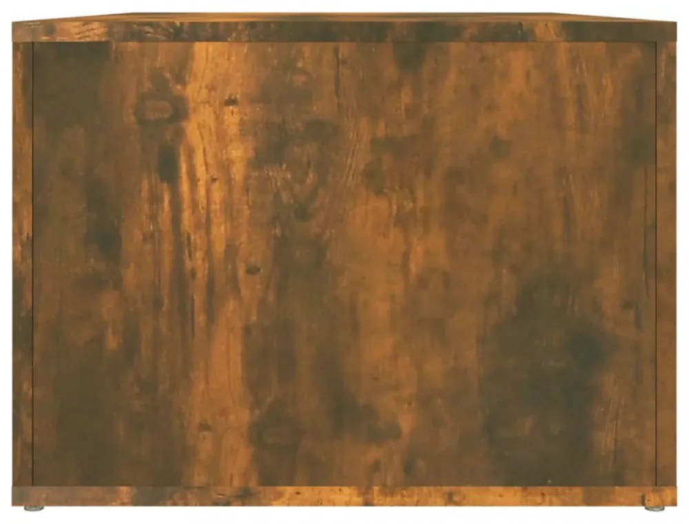 füstös tölgy színű szerelt fa dohányzóasztal 80 x 50 x 36 cm